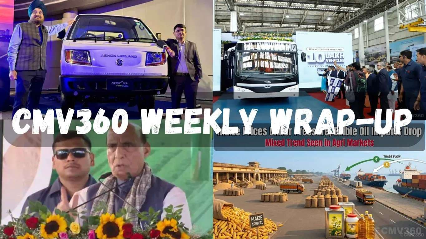 CMV360 Weekly Wrap | 13–18 April 2026: EV Revolution, Smart Farming Push & Big Industry Moves Drive India’s Mobility and Agri Sector Forward CMV360 Weekly Wrap | 13-18 April 2026: EV Revolution, Smart Farming Push & Big Industry Moves Drive India’s Mobility and Agri Sector Forward