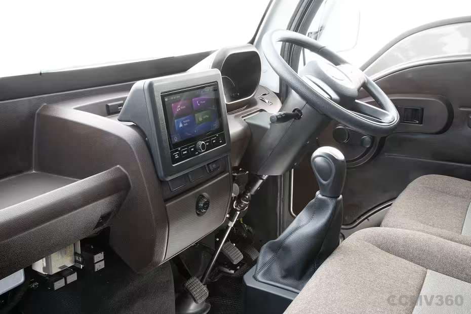 Comfortable driver cabin with easy controls Comfortable driver cabin with easy controls