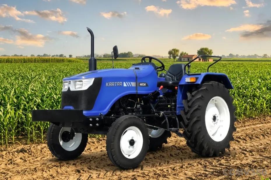 Kartar 4036 2WD tractor left front three-quarter view Kartar 4036 2WD tractor left front three-quarter view