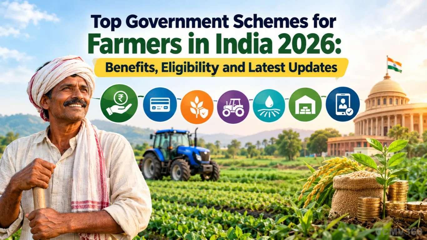 Top Government Schemes for Farmers in India 2026: Benefits, Eligibility and Latest Updates Top Government Schemes for Farmers in India 2026: Benefits, Eligibility and Latest Updates