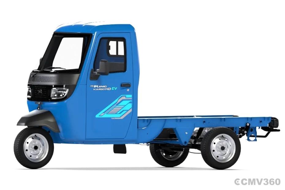 TVS King Kargo HD EV Neptune Blue CBC Left Front Three Quarter TVS King Kargo HD EV Neptune Blue CBC Left Front Three Quarter
