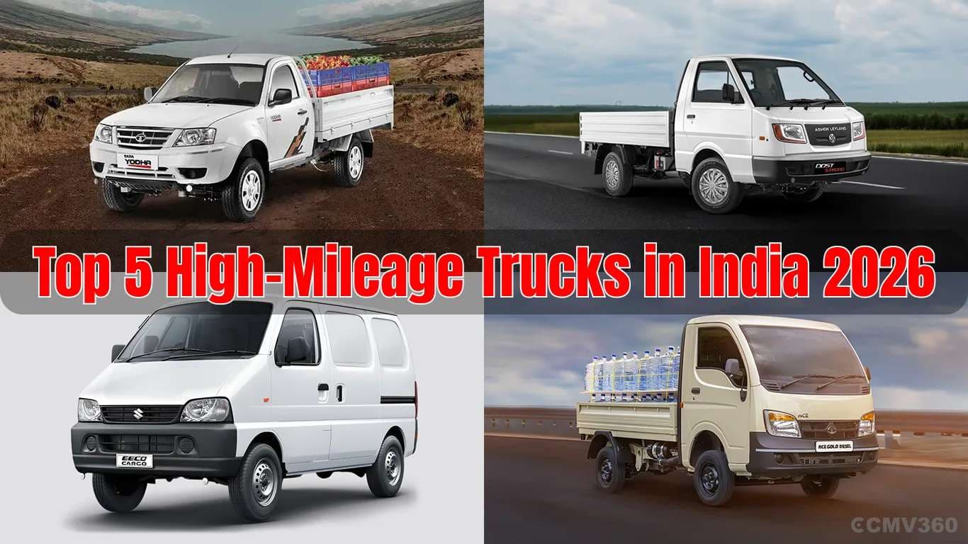 Top 5 High-Mileage Trucks in India 2026 Top 5 High Mileage Trucks in India 2026 – Prices, Specs & Review