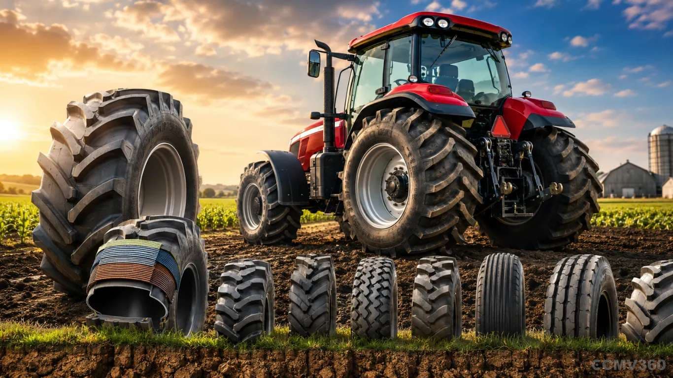 Tractor Tyre Size Explained: Understanding Tyre Numbers, Ply Ratings, Radial vs Bias Tyres & Tread Patterns Tractor Tyre Size Explained: Understanding Tyre Numbers, Ply Ratings, Radial vs Bias Tyres & Tread Patterns