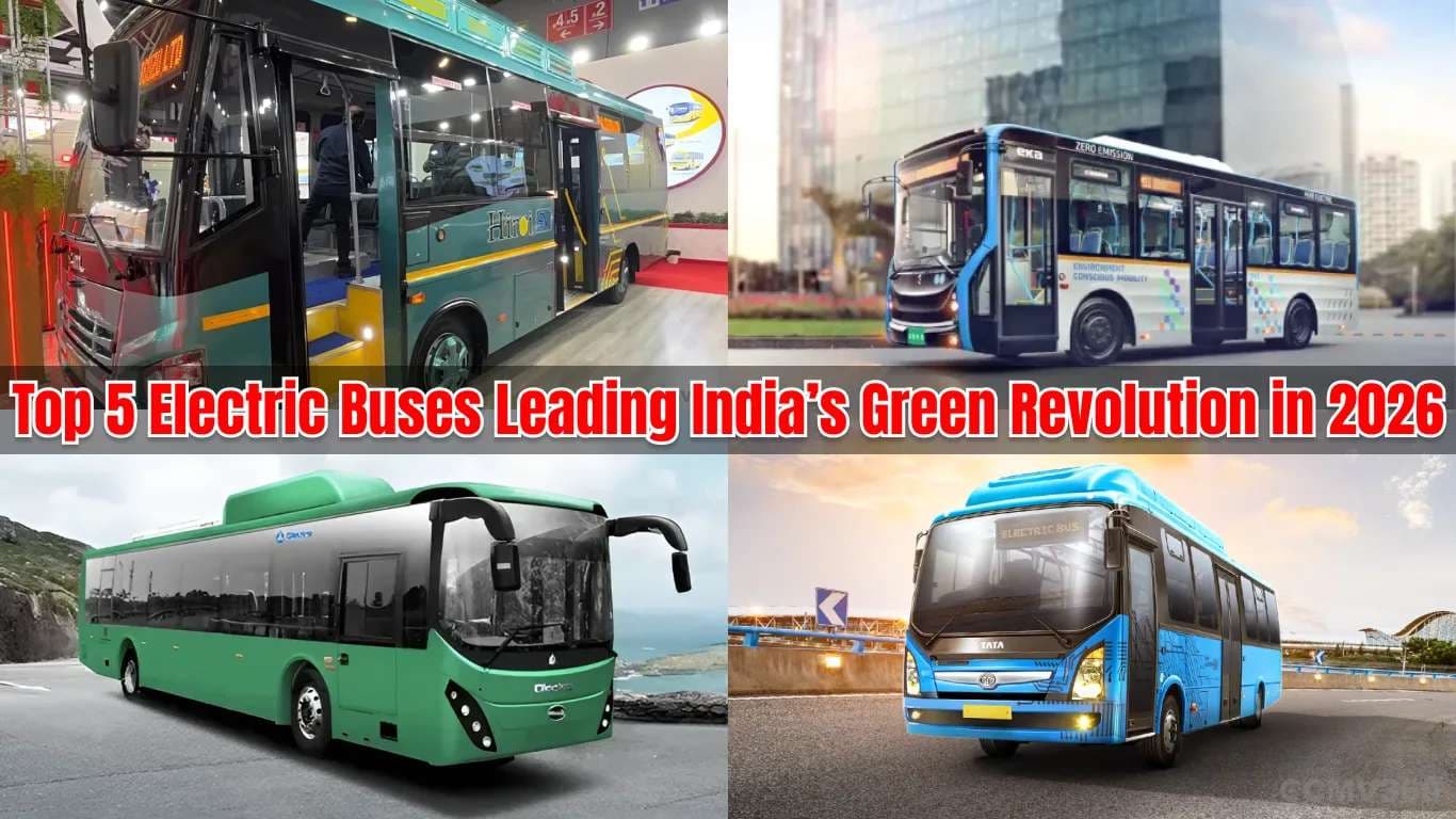 Top 5 Electric Buses in India 2026: Price, Range, Specs Top 5 Electric Buses in India 2026: Price, Range, Specs