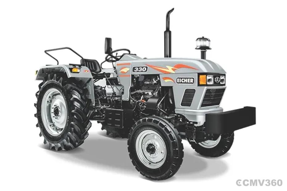 Eicher 330 2WD tractor in silver color Eicher 330 2WD tractor in silver color