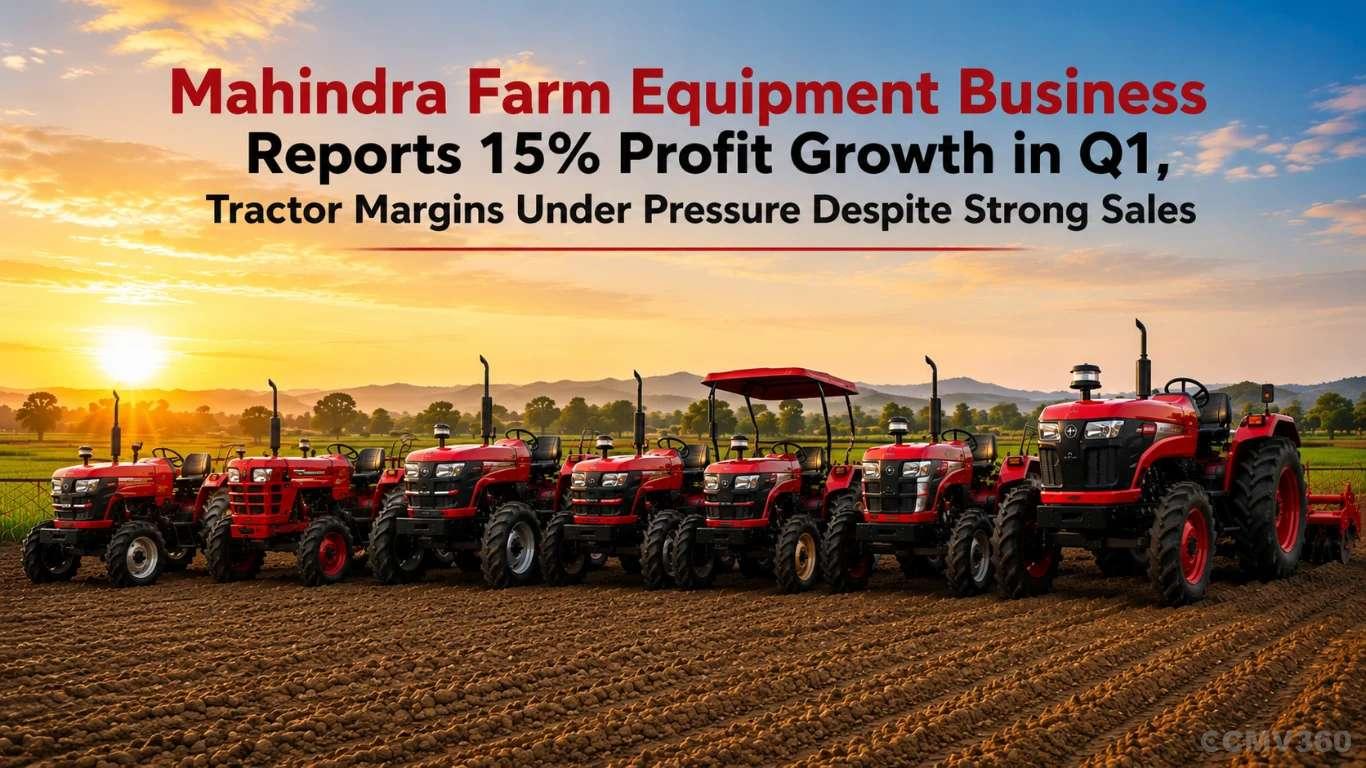 महिंद्रा फार्म इक्विपमेंट बिझनेस क्यू 1 मध्ये 15% नफा वाढीचा अहवाल दिला Mahindra Farm Equipment Business Reports 15% Profit Growth in Q1, Tractor Margins Under Pressure Despite Strong Sales