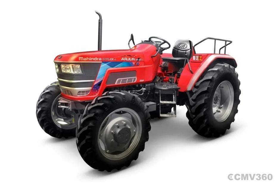 Mahindra NOVO 605 DI PP V1 4WD tractor in red color Mahindra NOVO 605 DI PP V1 4WD tractor in red color