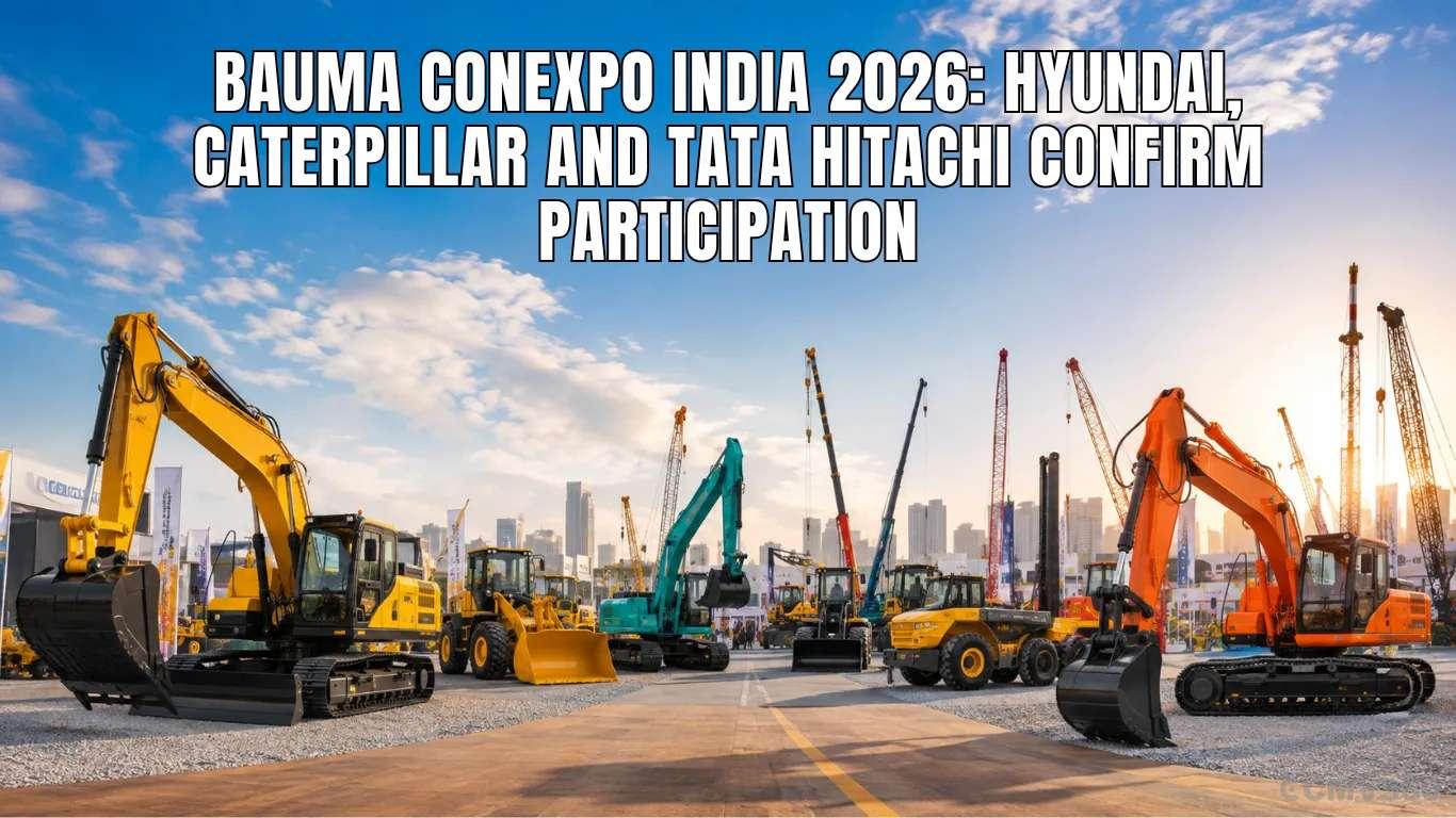 Bauma CONEXPO INDIA 2026: Hyundai, Caterpillar and Tata Hitachi Confirm Participation Bauma CONEXPO INDIA 2026: Hyundai, Caterpillar and Tata Hitachi Confirm Participation