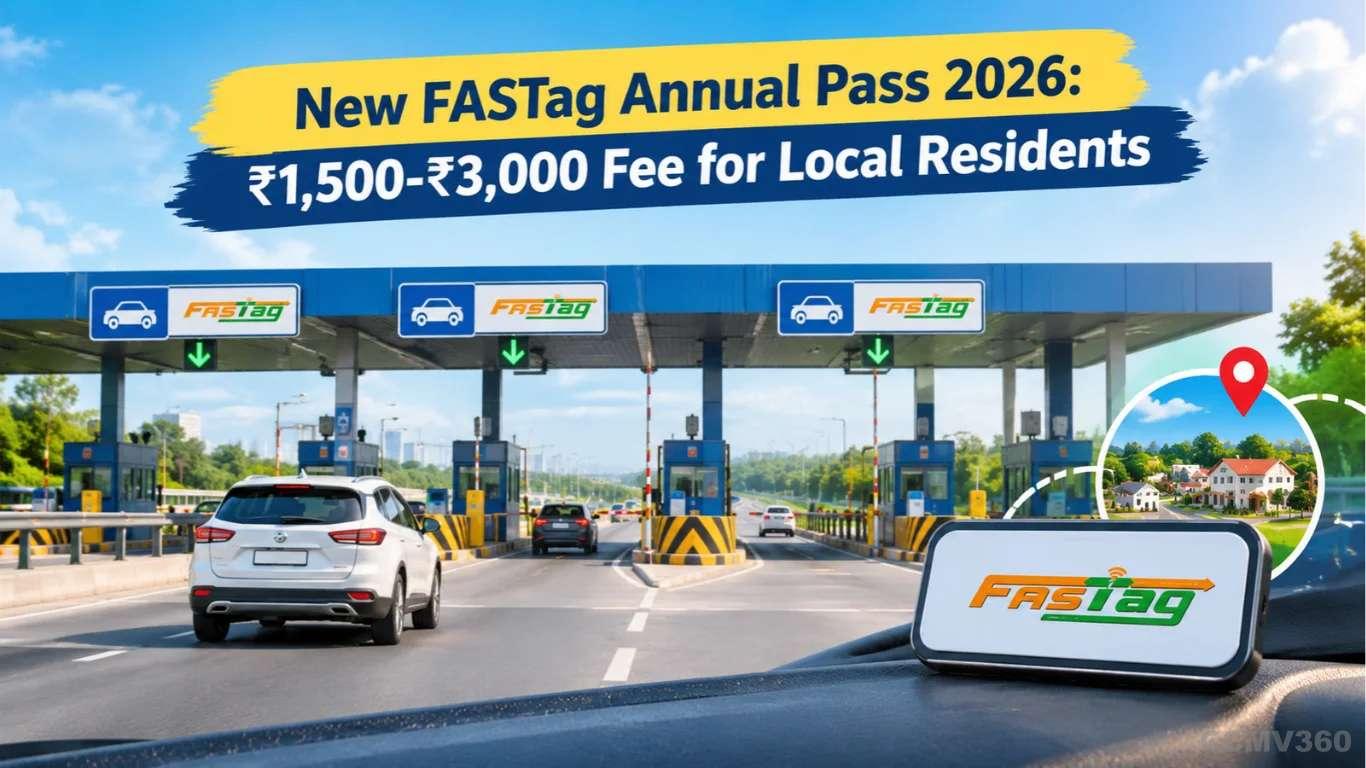 नया FASTag वार्षिक पास 2026: स्थानीय निवासियों के लिए ₹1,500-₹3,000 शुल्क New FASTag Annual Pass 2026: ₹1,500-₹3,000 Fee for Local Residents
