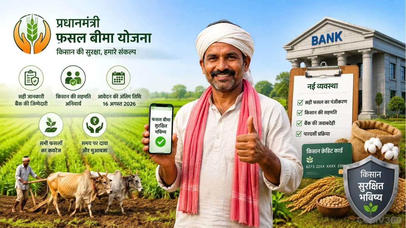 PM Fasal Bima Yojana 2026: Rajasthan Makes Major Changes, Banks to Be Held Responsible for Wrong Crop Registration PM Fasal Bima Yojana 2026: Rajasthan Makes Major Changes, Banks to Be Held Responsible for Wrong Crop Registration