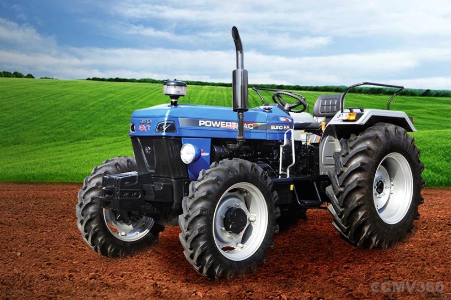 Powertrac Euro 55 Next 4WD Left Front Three Quarter Powertrac Euro 55 Next 4WD Left Front Three Quarter