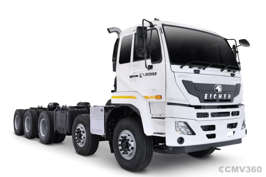 Eicher Pro 6048T CBC truck right front three-quarter view Eicher Pro 6048T CBC truck right front three-quarter view