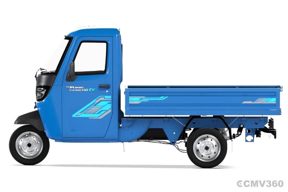TVS King Kargo HD EV Neptune Blue FSD Left Side View TVS King Kargo HD EV Neptune Blue FSD Left Side View