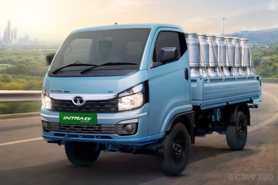 Tata Intra EV Pickup Left Front Three Quarter Tata Intra EV Pickup Left Front Three Quarter