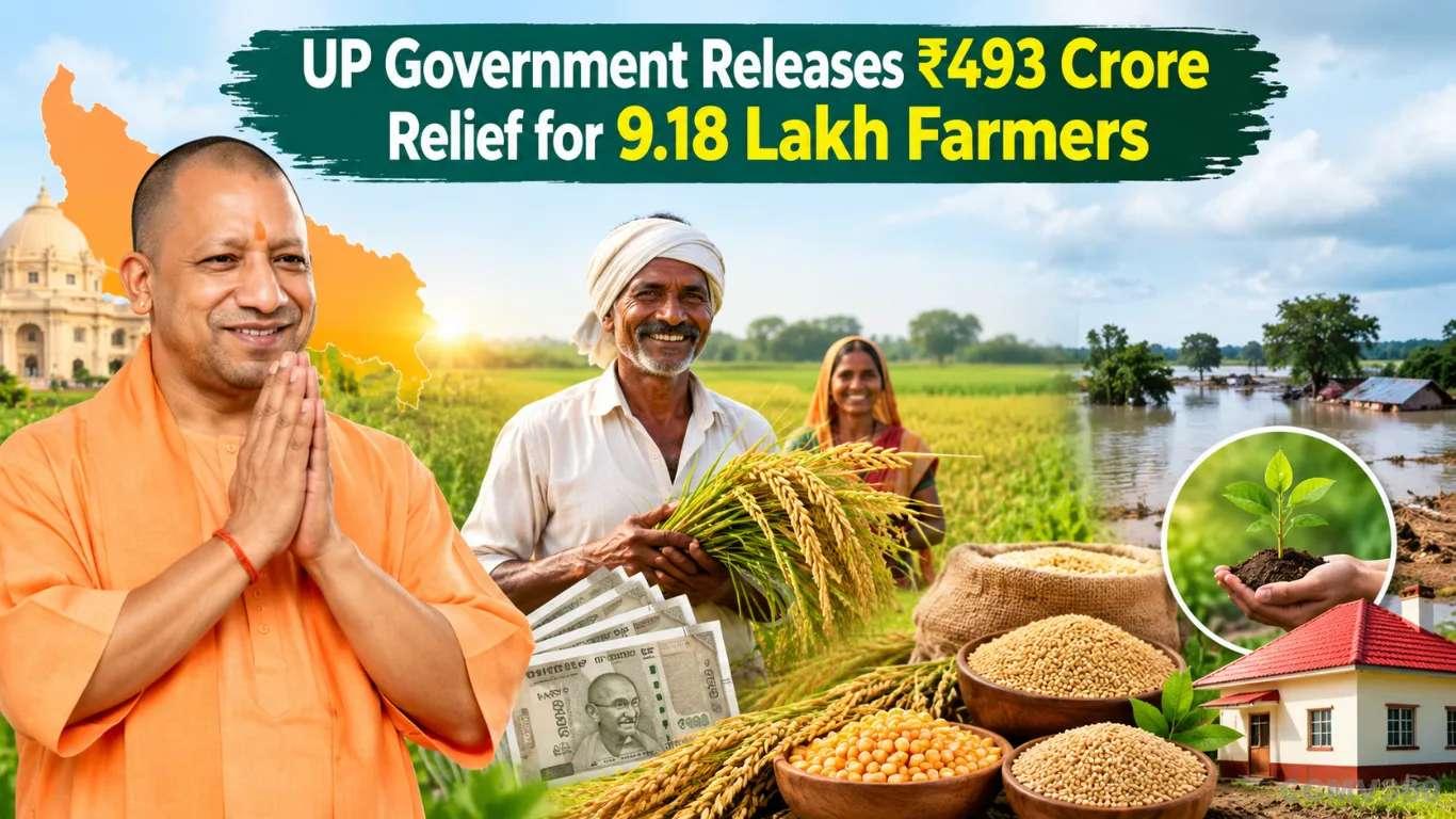 UP Government Releases ₹493 Crore Relief for 9.18 Lakh Farmers UP Government Releases ₹493 Crore Relief for 9.18 Lakh Farmers