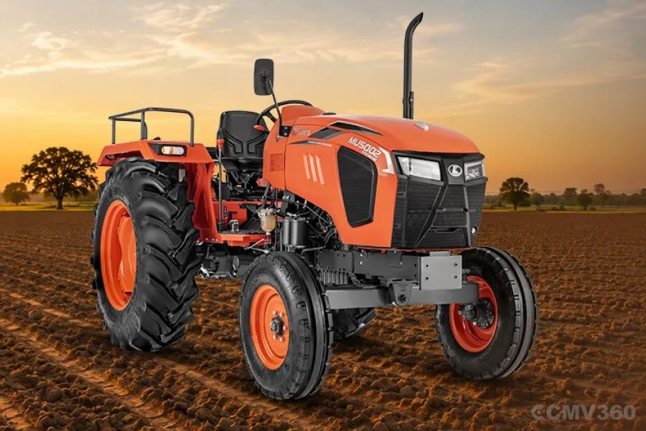 Kubota MU5002 2WD tractor front three-quarter view Kubota MU5002 2WD tractor front three-quarter view