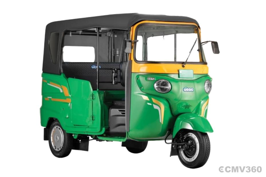 Bajaj WEGO P70 Green Right Front Three Quarter Bajaj WEGO P70 Green Right Front Three Quarter