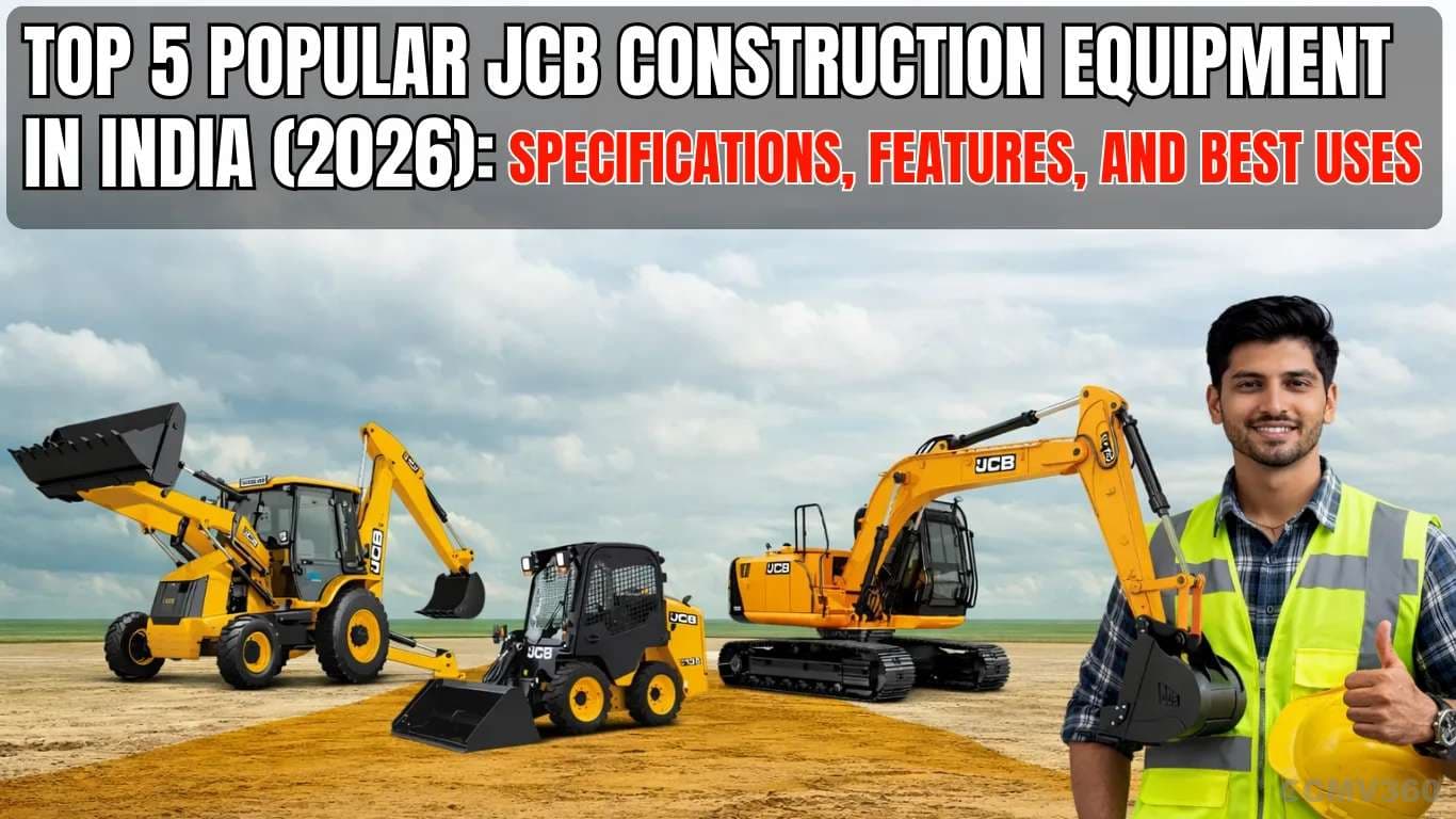 Top 5 Popular JCB Construction Equipment in India (2026): Specifications, Features, and Best Uses Top 5 JCB Construction Equipment in India 2026: Specs & Uses