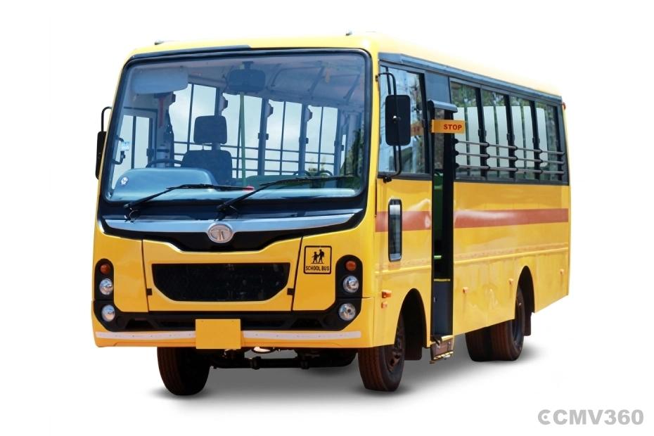 Tata City Ride School bus in yellow color Tata City Ride School bus in yellow color