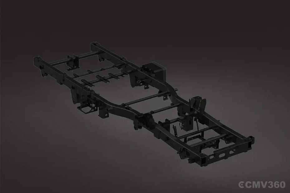 Reinforced steel cabin, heavy chassis & wide tyres for tough roads Reinforced steel cabin, heavy chassis & wide tyres for tough roads