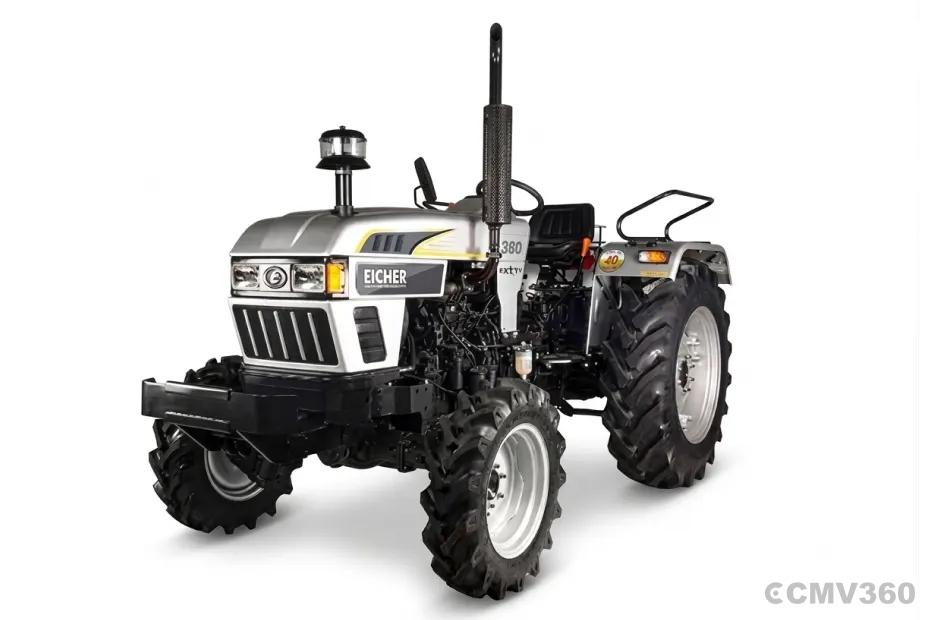 Eicher 380 4WD tractor in silver color Eicher 380 4WD tractor in silver color