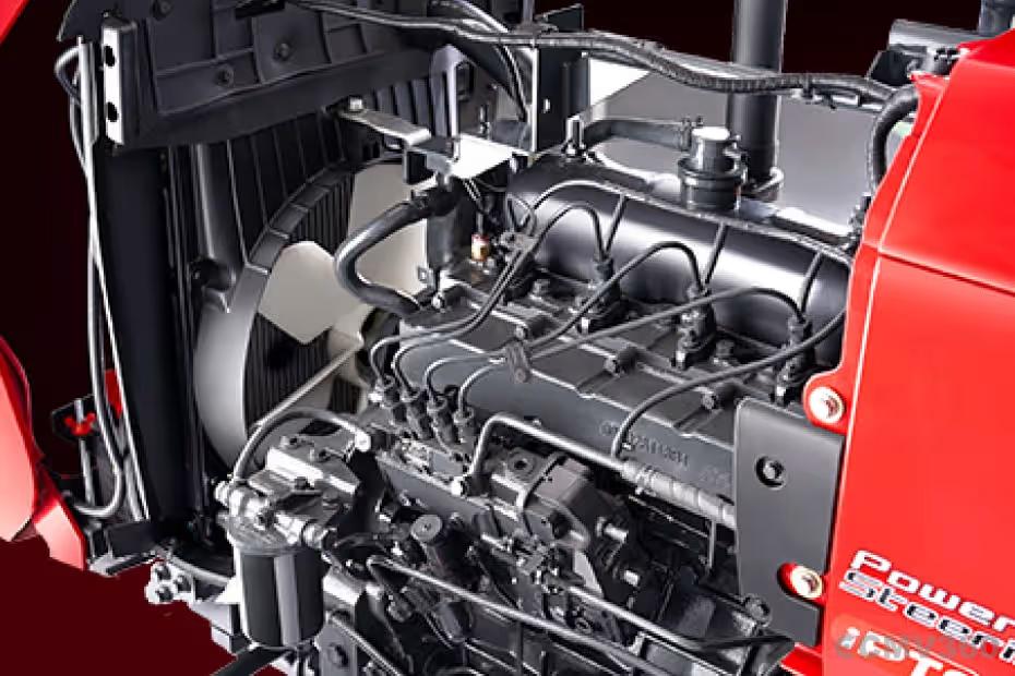 Mahindra 575 DI MS Engine Compartment and Engine Components Close View Mahindra 575 DI MS Engine Compartment and Engine Components Close View