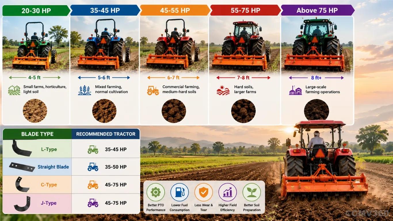 Matching the Right Tractor with the Right Rotavator