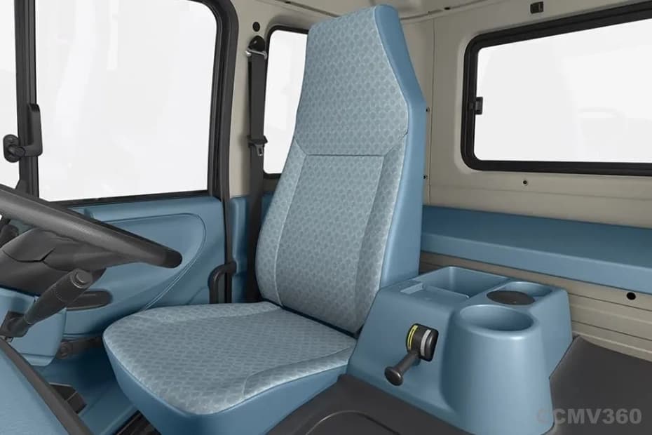 Eicher Pro 6028 CNG Passenger Seat with Cup Holders and Window View Eicher Pro 6028 CNG Passenger Seat with Cup Holders and Window View