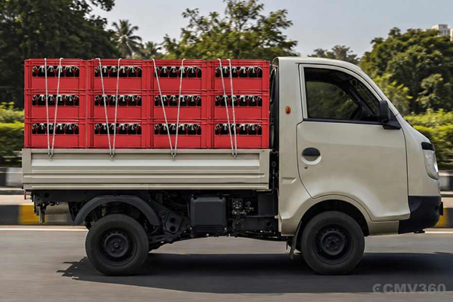 Tata Ace Pro Right Side Profile with Loaded Cargo Tata Ace Pro Right Side Profile with Loaded Cargo