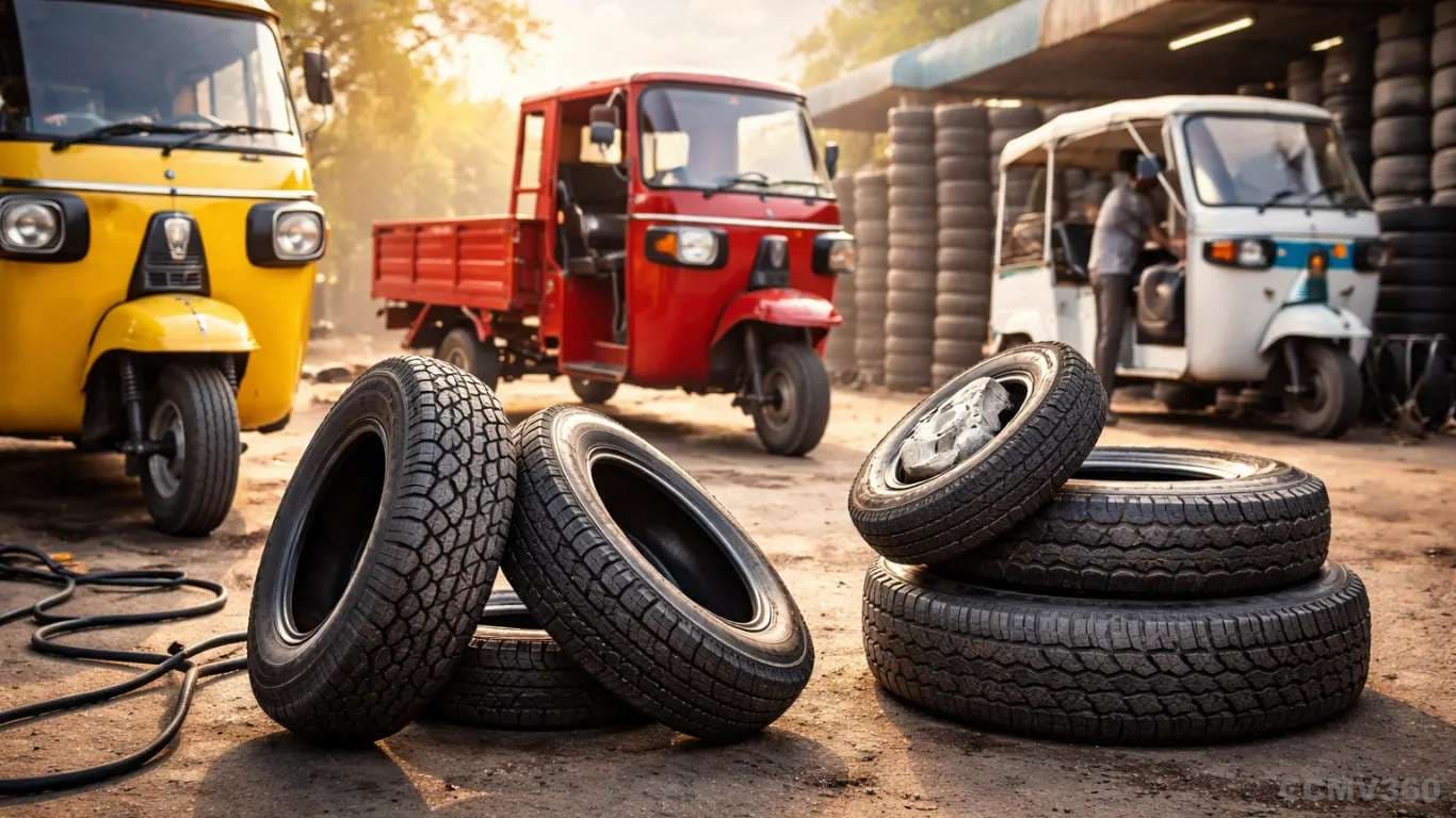 Best Three-Wheeler Tyre Types in India 2026: Complete Guide on Tyre Life, Prices, EV Tyres & Their Comparison Best Three-Wheeler Tyre Types in India 2026: Complete Guide on Tyre Life, Prices, EV Tyres & Their Comparison