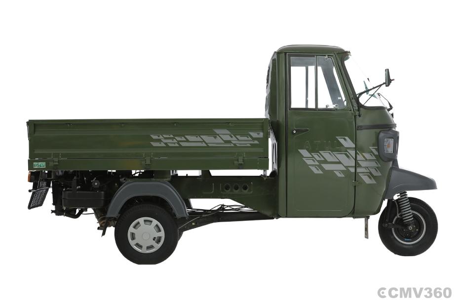 Atul Gem Cargo Diesel Army Green Right Side View Atul Gem Cargo Diesel Army Green Right Side View