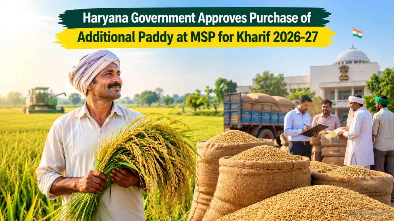 Haryana Government Approves Purchase of Additional Paddy at MSP for Kharif 2026-27 Haryana Government Approves Purchase of Additional Paddy at MSP for Kharif 2026-27