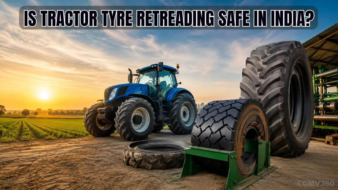 Is Tractor Tyre Retreading Safe in India? Retreaded vs New Tractor Tyres - Complete Farmer’s Guide for 2026 Know if tractor tyre retreading is safe in India. Compare retreaded and new tractor tyres on cost, safety, durability, performance, benefits, drawbacks, and the best use cases.