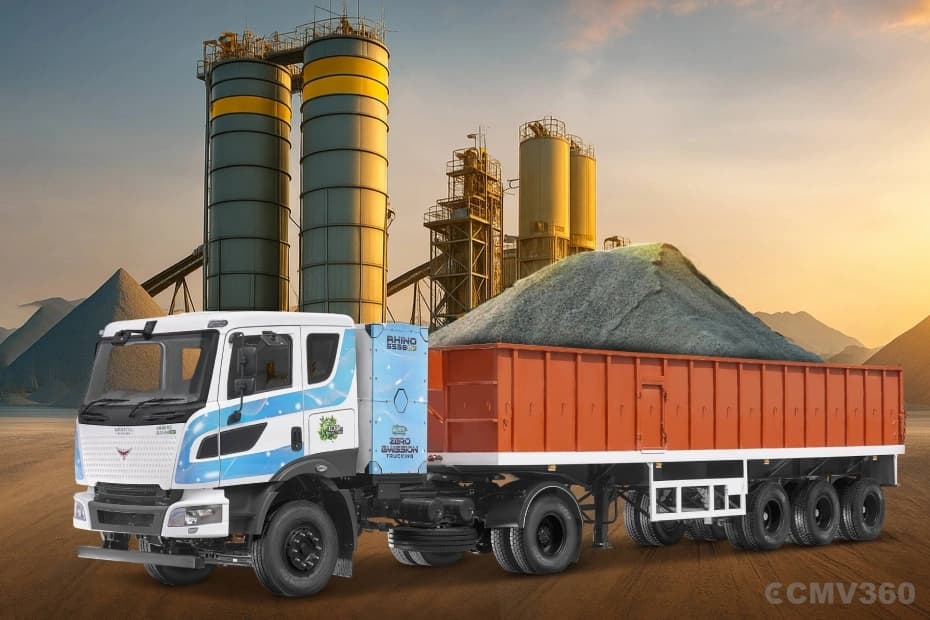 Montra Electric Rhino 5538 EV Left Front Three Quarter Montra Electric Rhino 5538 EV Left Front Three Quarter