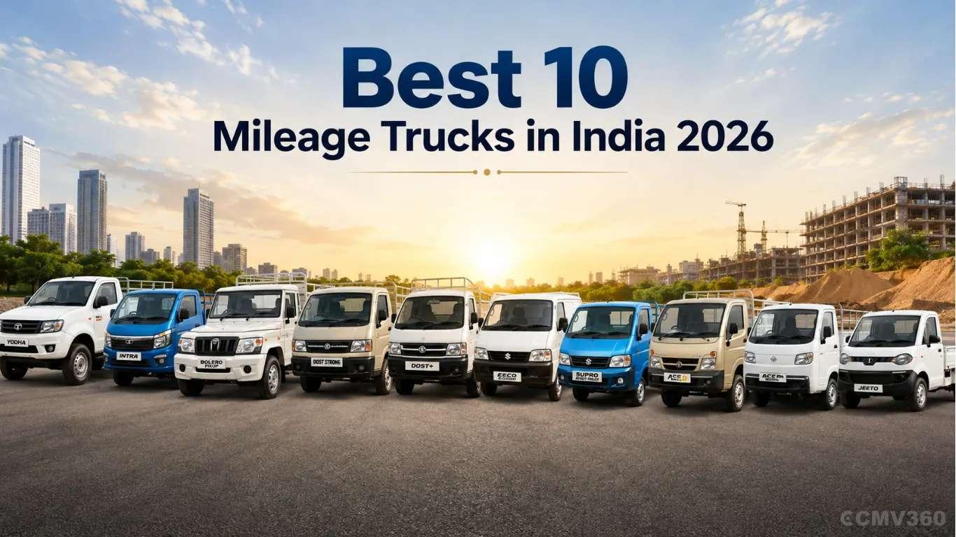 भारत में सर्वश्रेष्ठ 10 माइलेज ट्रक 2026 Best 10 Mileage Trucks in India 2026