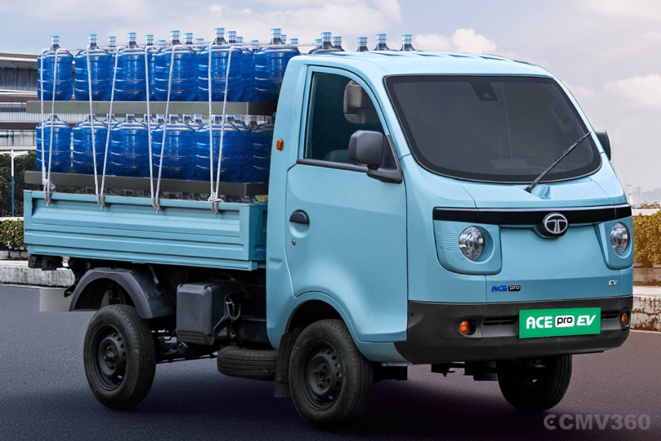 Tata Ace Pro EV Right Front Side Exterior showing Driver Door Exterior view Tata Ace Pro EV Right Front Side Exterior showing Driver Door Exterior view