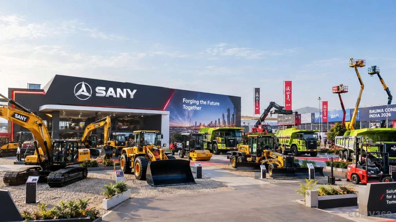 SANY India ने BAUMA CONEXPO INDIA 2026 में 13 नए लॉन्च के साथ 31 मशीनों का प्रदर्शन किया SANY India Showcases 31 Machines with 13 New Launches at BAUMA CONEXPO INDIA 2026