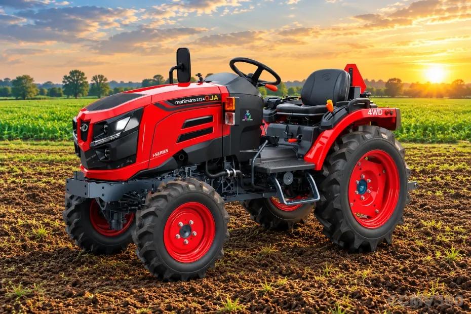 Mahindra Oja 2124 4WD tractor left side view Mahindra Oja 2124 4WD tractor left side view