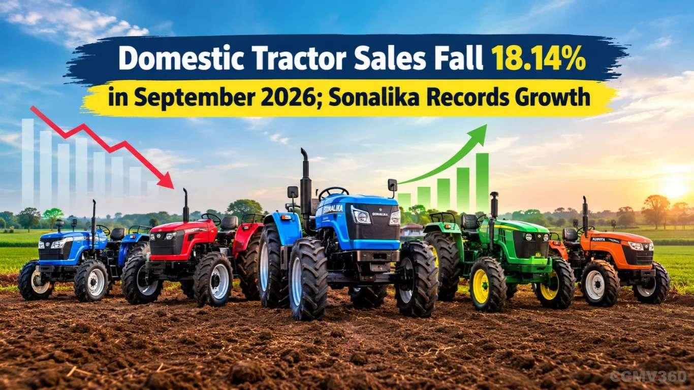 Domestic Tractor Sales Fall 18.14% in September 2026; Sonalika Records Growth Domestic Tractor Sales Fall 18.14% in September 2026; Sonalika Records Growth