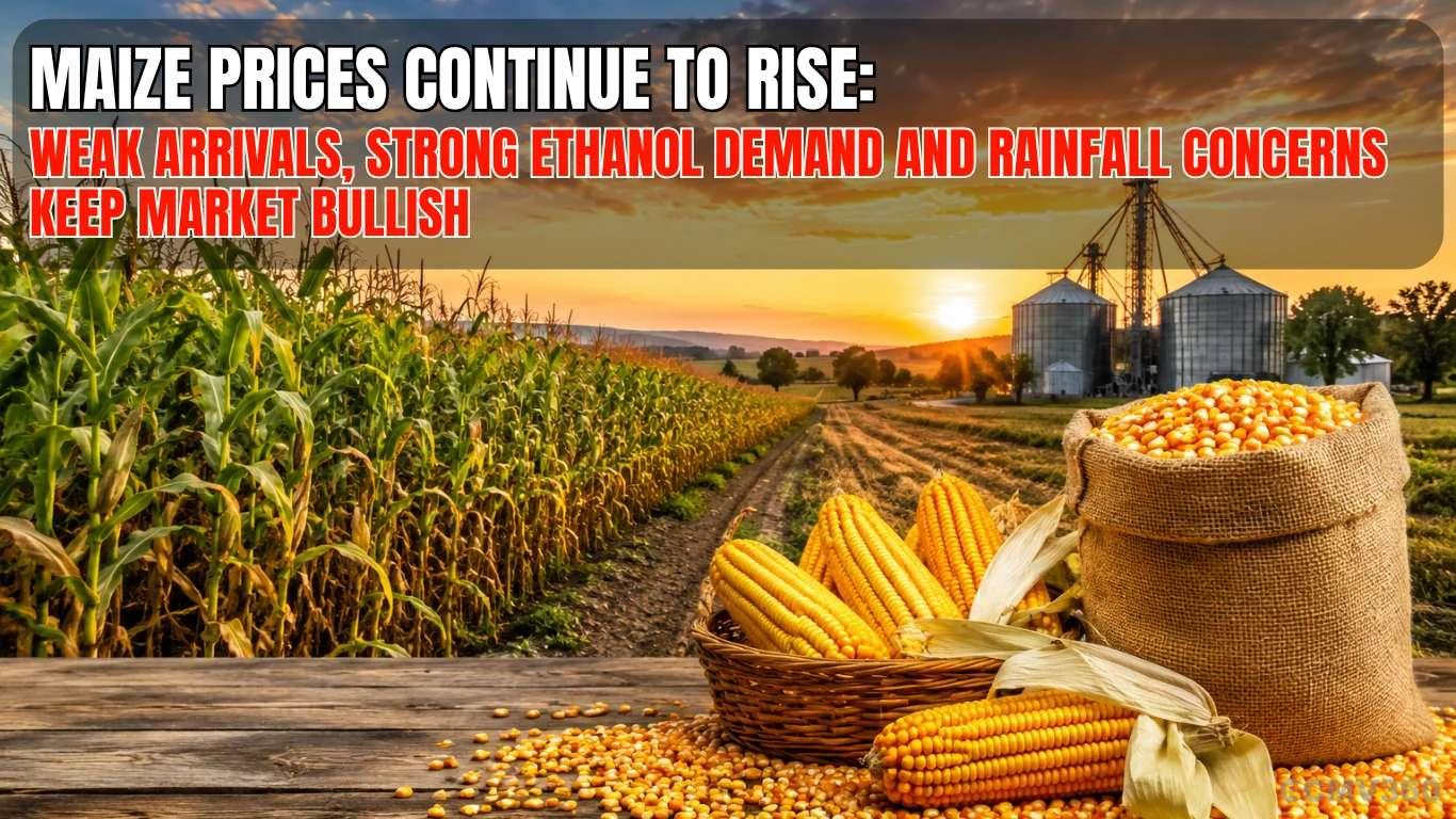 Maize Prices Continue to Rise: Weak Arrivals, Strong Ethanol Demand and Rainfall Concerns Keep Market Bullish Maize Prices Continue to Rise: Weak Arrivals, Strong Ethanol Demand and Rainfall Concerns Keep Market Bullish