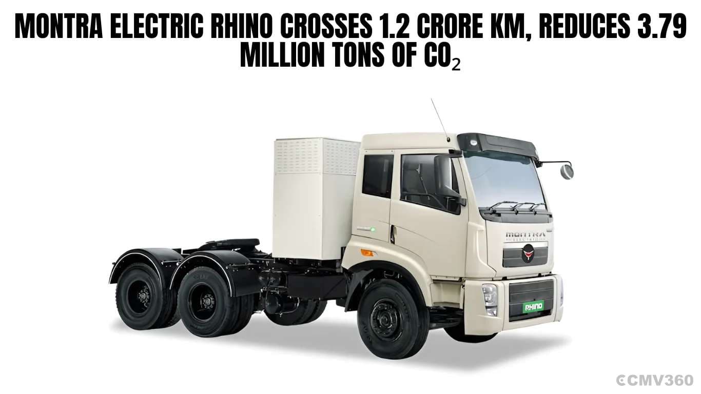 Montra Electric Rhino Crosses 1.2 Crore KM, Reduces 3.79 Million Tons of CO₂ montra electric Rhino Crosses 1.2 Crore KM.webp