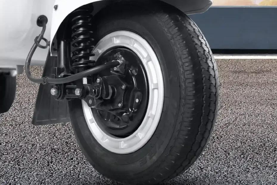 Bajaj WEGO C90 electric three-wheeler front wheel and suspension system Bajaj WEGO C90 electric three-wheeler front wheel and suspension system