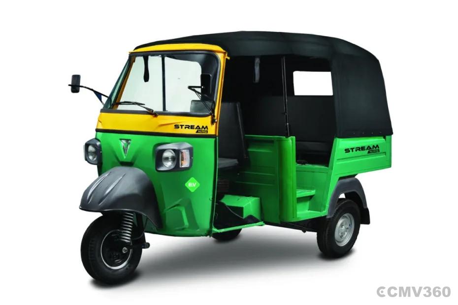 OSM Stream NRG electric three-wheeler in green color OSM Stream NRG electric three-wheeler in green color