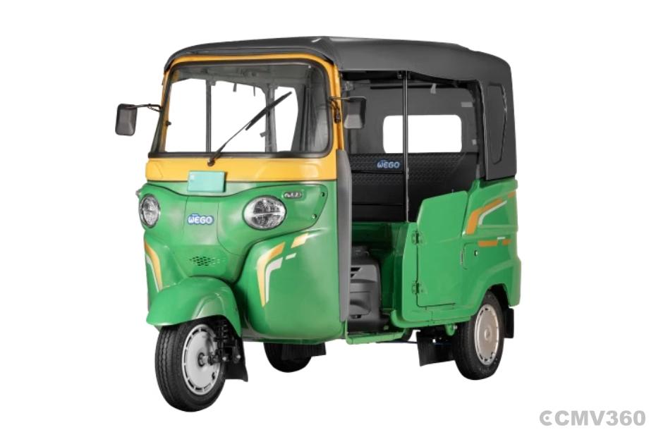 Bajaj WEGO P70 Green Left Front Three Quarter Bajaj WEGO P70 Green Left Front Three Quarter