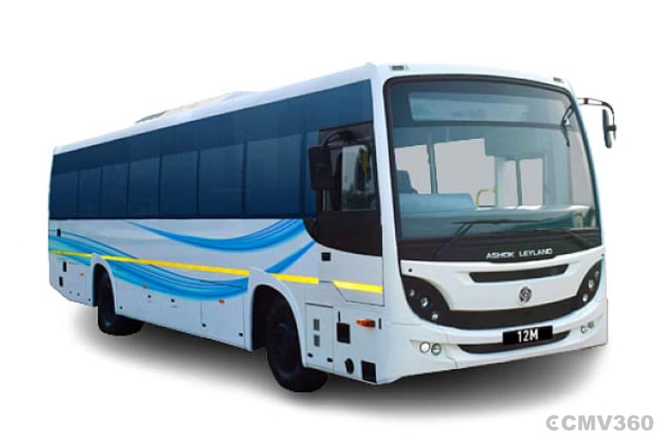 Ashok Leyland 12M FE Staff Bus White Color Ashok Leyland 12M FE Staff Bus White Color