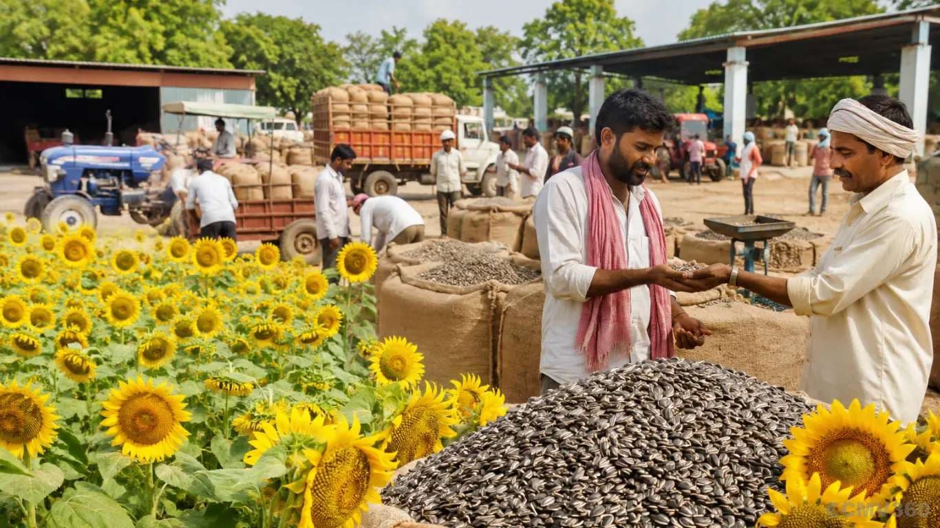 விவசாயிகளுக்கு நிவாரணம்: ஹரியானா திட்டத்திற்கு முன்னர் MSP இல் சூரியகாந்தி கொள்முதல் தொடங்குகிறது, தெலுங்கானாவும் Relief for Farmers: Haryana Starts Sunflower Procurement at MSP Ahead of Schedule, Telangana Also Announces Support