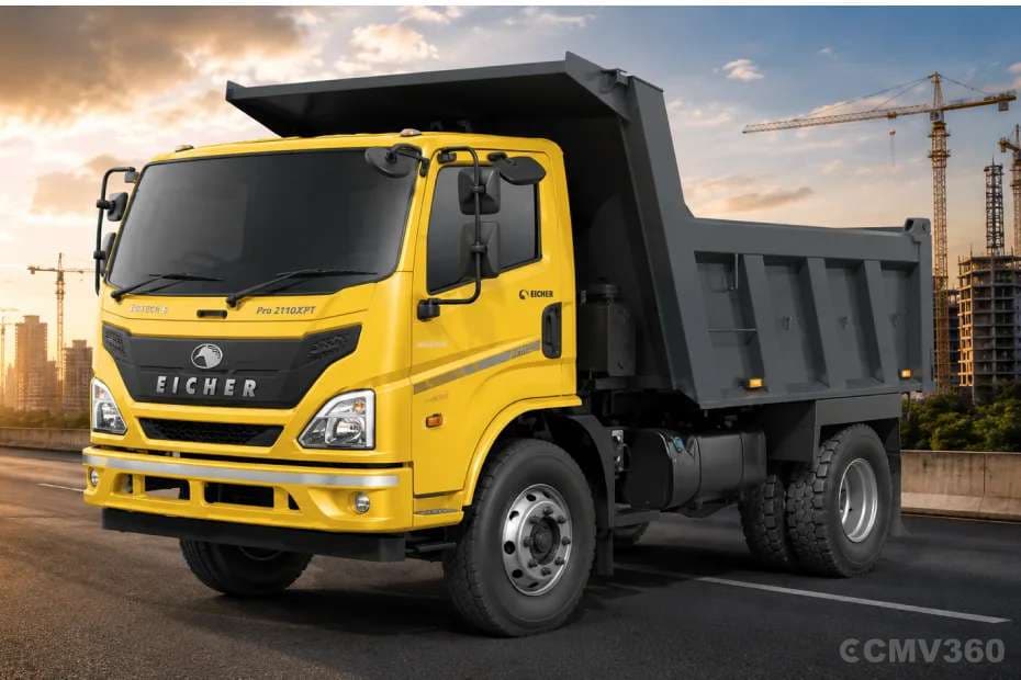 Eicher Pro 2110XPT truck left front three-quarter view Eicher Pro 2110XPT truck left front three-quarter view