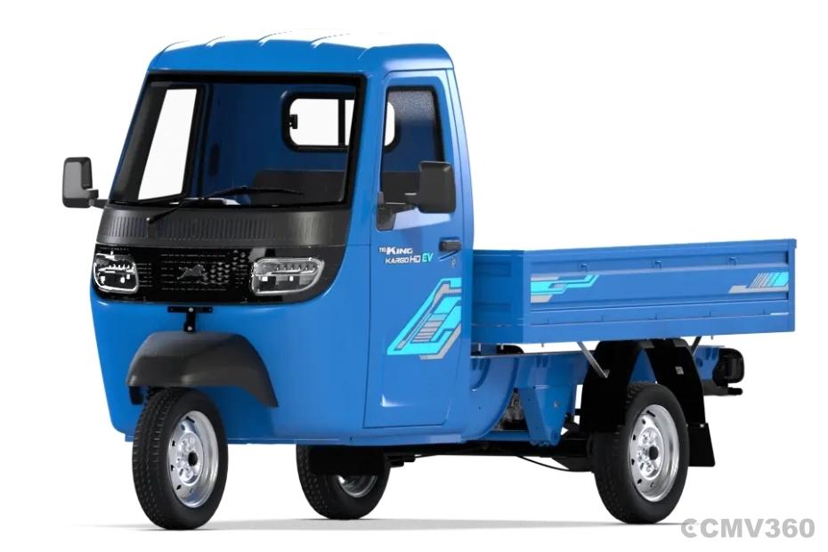 TVS King Kargo HD EV Neptune Blue FSD Left Front Three Quarter TVS King Kargo HD EV Neptune Blue FSD Left Front Three Quarter