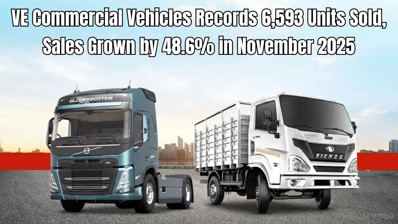 VE Commercial Vehicles Records 6,593 Units Sold, Sales Grown by 48.6% in November 2025 VE Commercial Vehicles Records 6,593 Units Sold, Sales Grown by 48.6% in November 2025