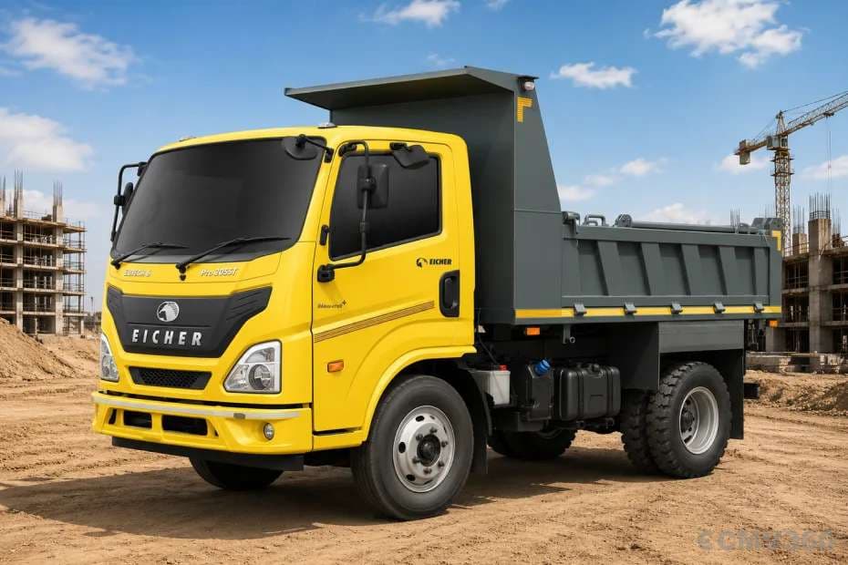 Eicher Pro 2055T truck left front three-quarter view Eicher Pro 2055T truck left front three-quarter view